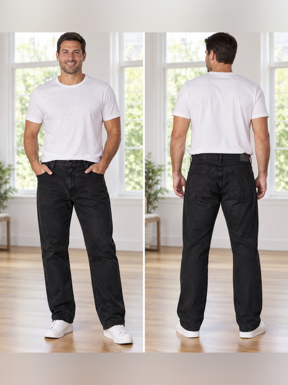 Polo Ralph Lauren Relaxed Fit Black Jeans Stretch 42x30